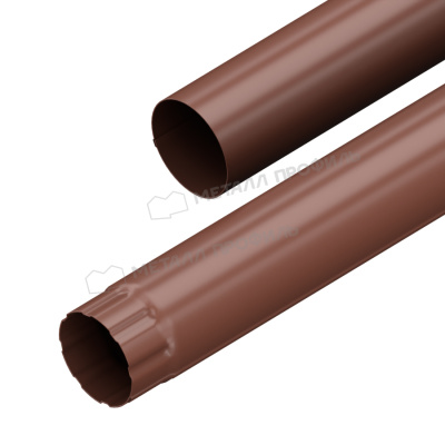 Труба водосточная Д 100 длина 2м (Казань) 8017 шоколадно-коричневая